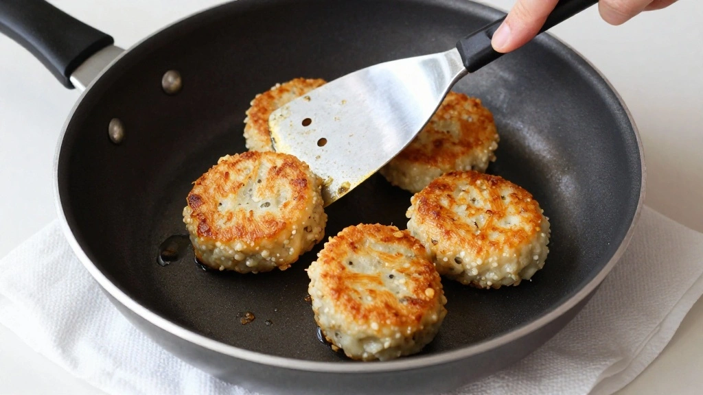 Thai Tod Mun Pla - Easy Homemade Thai Fish Cakes with Sweet Chili Dip - Step 6: Fry the Fish Cakes 1