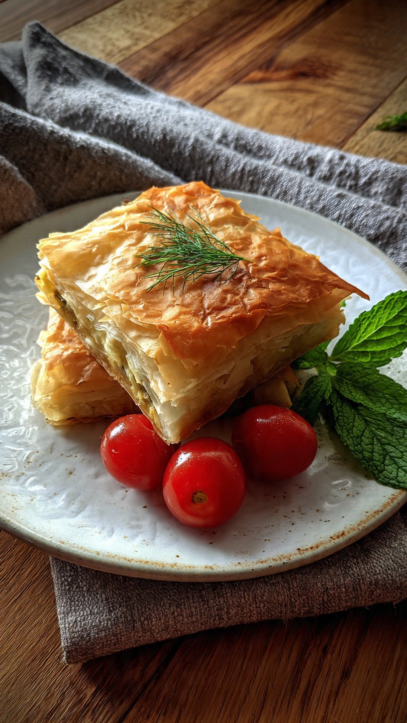 bake Greek spanakopita