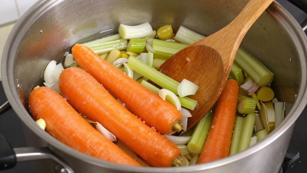 Fasolada Recipe Hearty Greek Bean Soup - Step 3: Add Vegetables 1
