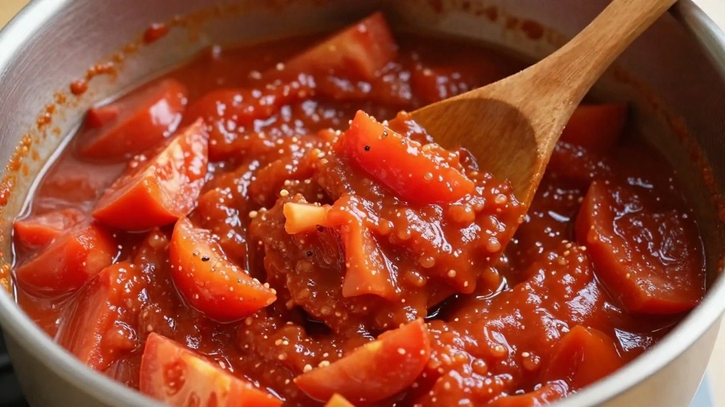 Fasolada Recipe Hearty Greek Bean Soup - Step 4: Incorporate Tomato Paste 1