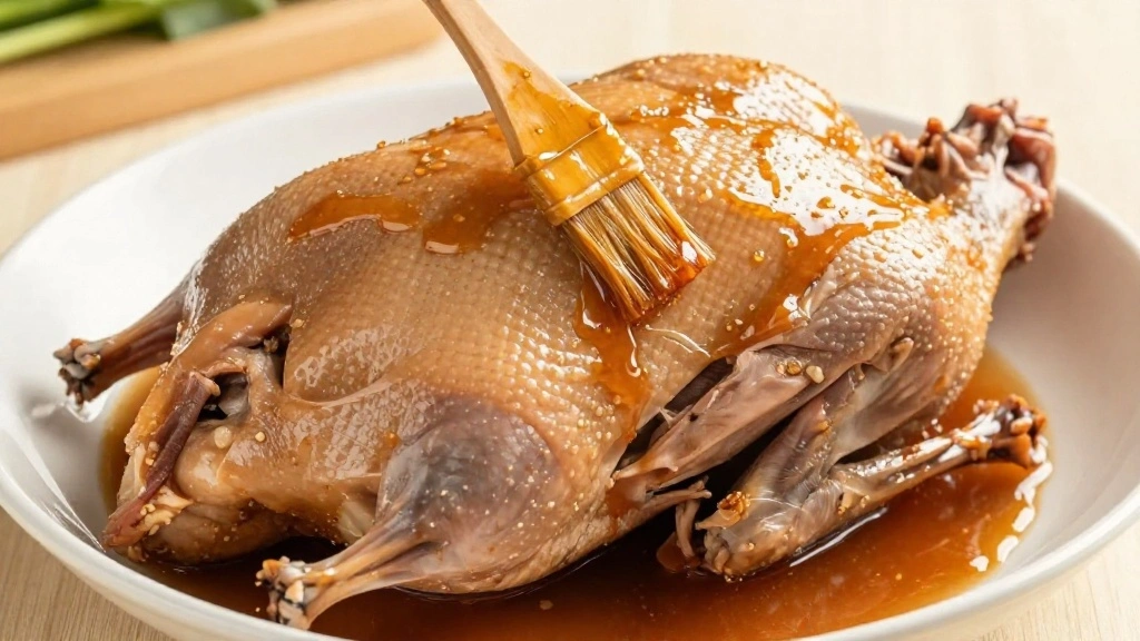 How to Make Peking Duck Crispy Skin Chinese Classic - Step 4: Apply the Marinade 1