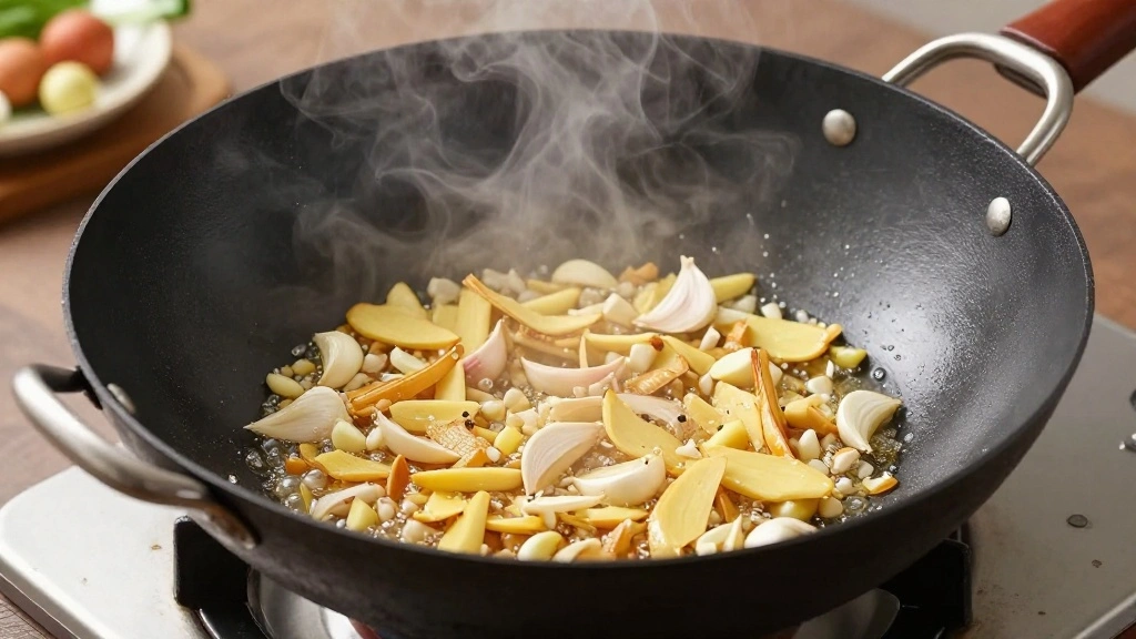 Kung Pao Chicken Recipe Easy Spicy Chinese Chicken at Home - Step 4: Sauté the Aromatics 1