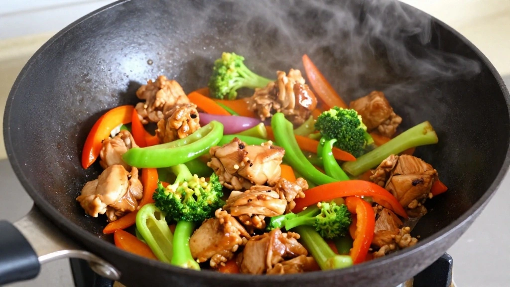 Kung Pao Chicken Recipe Easy Spicy Chinese Chicken at Home - Step 6: Add the Vegetables 1