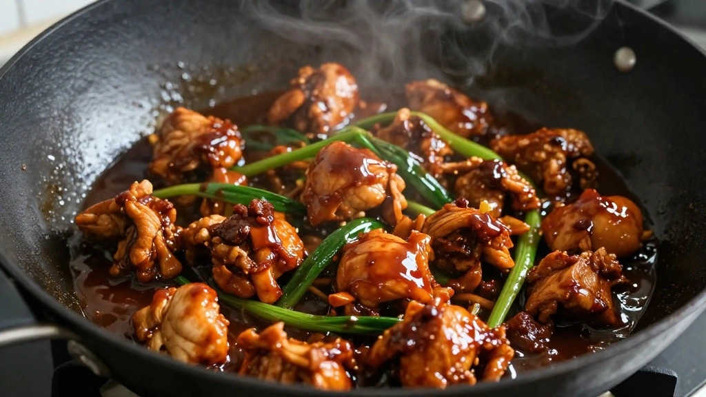 Kung Pao Chicken Recipe Easy Spicy Chinese Chicken at Home - Step 7: Incorporate the Sauce 1