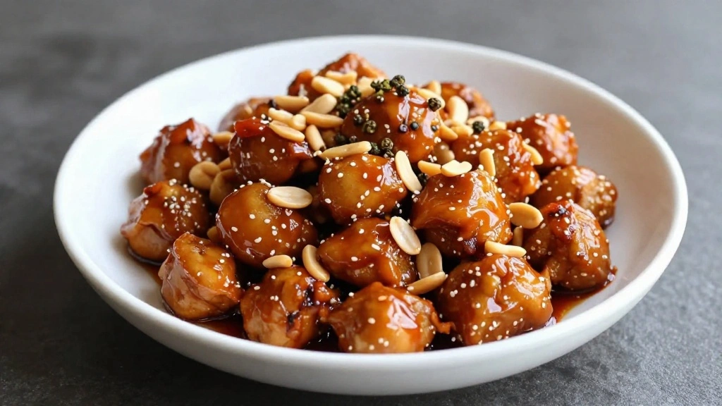 Kung Pao Chicken Recipe Easy Spicy Chinese Chicken at Home - Step 8: Finish with Peanuts and Peppercorns 1