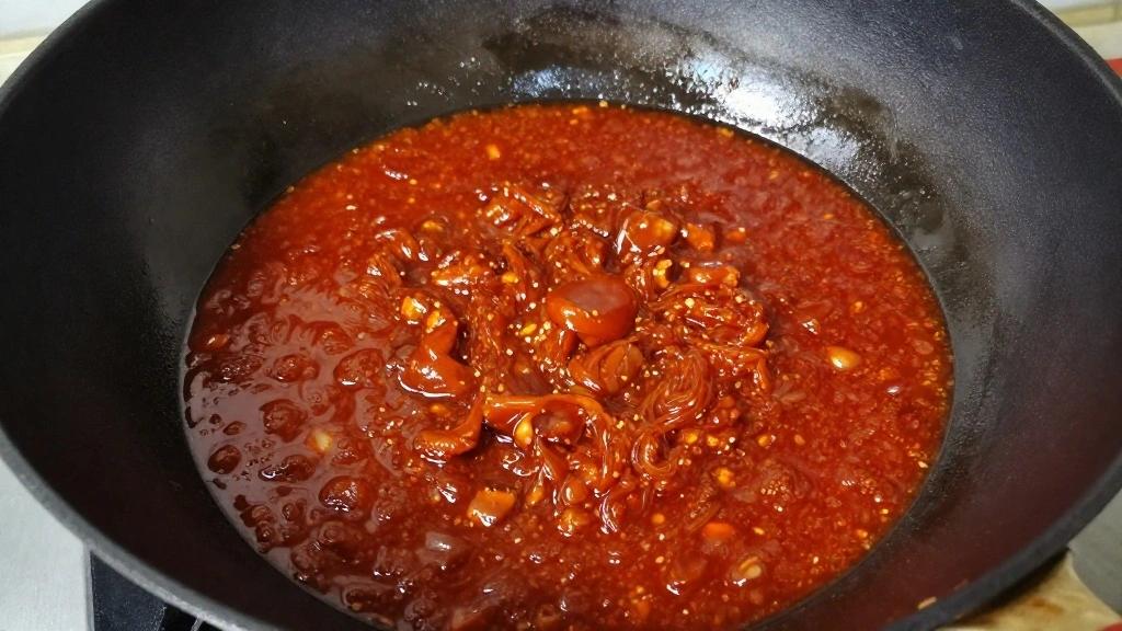 Mapo Tofu Recipe Authentic Sichuan Spicy Tofu Dish - Step 5: Cook the Sauce 1