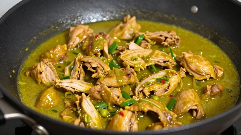 Thai Green Curry Recipe Authentic Easy Homemade - Step 6: Add Chicken 1