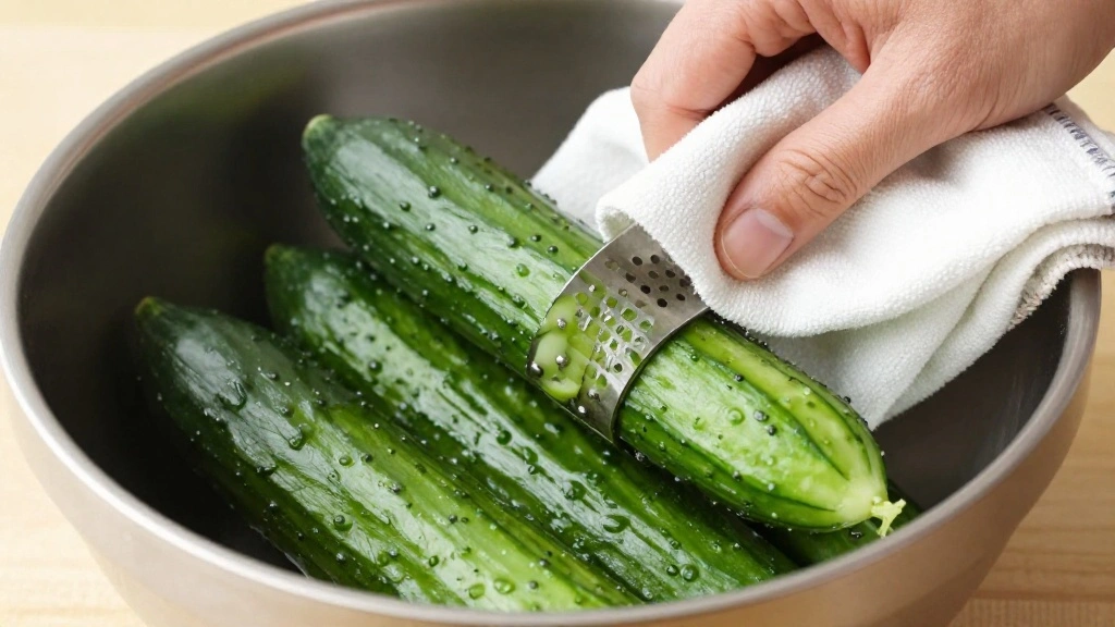 Tzatziki Sauce Recipe Creamy Greek Yogurt Dip - Step 3: Grate the Cucumber 1