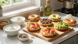 17 Protein Bagels with Greek Yogurt (Gym Fuel)