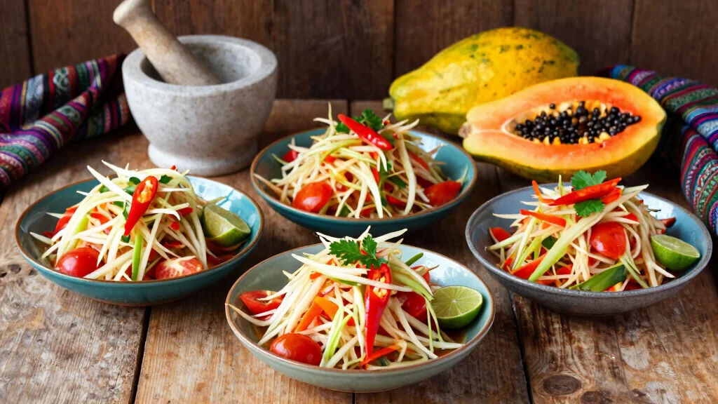 20 Thai Papaya Salad Recipes (Green, Spicy, Fresh)