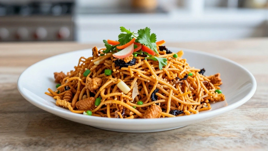 Chinese Bhel (Crispy Indo-Chinese Street Snack)