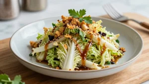 Chinese Cabbage Salad (Sesame Dressing & Crunch)