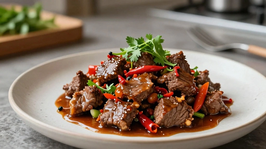 Chinese Pepper Steak (Tender Beef in Savory Sauce)