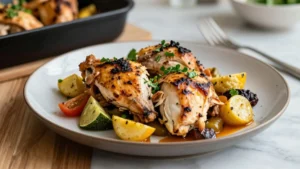 Greek Sheet Pan Chicken Dinner (Easy Cleanup)