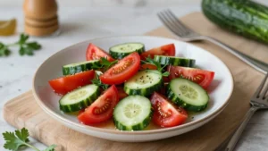 Greek Tomato and Cucumber Salad (Summer Fresh)