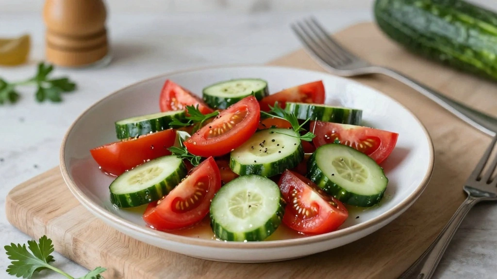 Greek Tomato and Cucumber Salad (Summer Fresh)