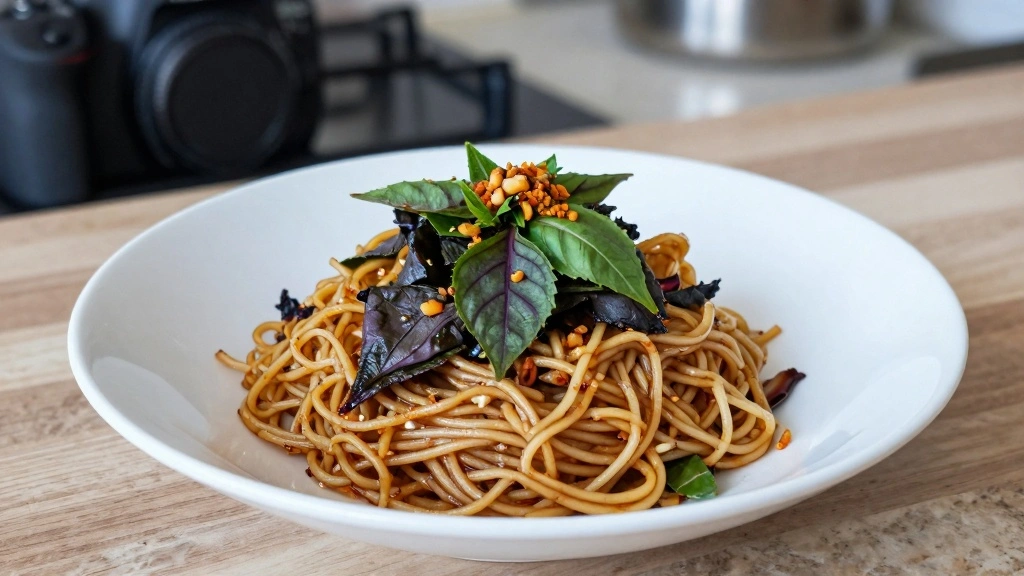 Thai Drunken Noodles (Basil Heat & Garlic!)