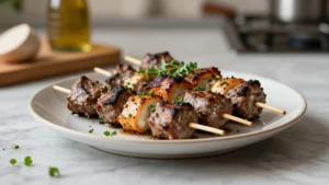 Greek Souvlaki Skewers – Easy Marinated Grilled Meat for the Perfect Mediterranean Meal