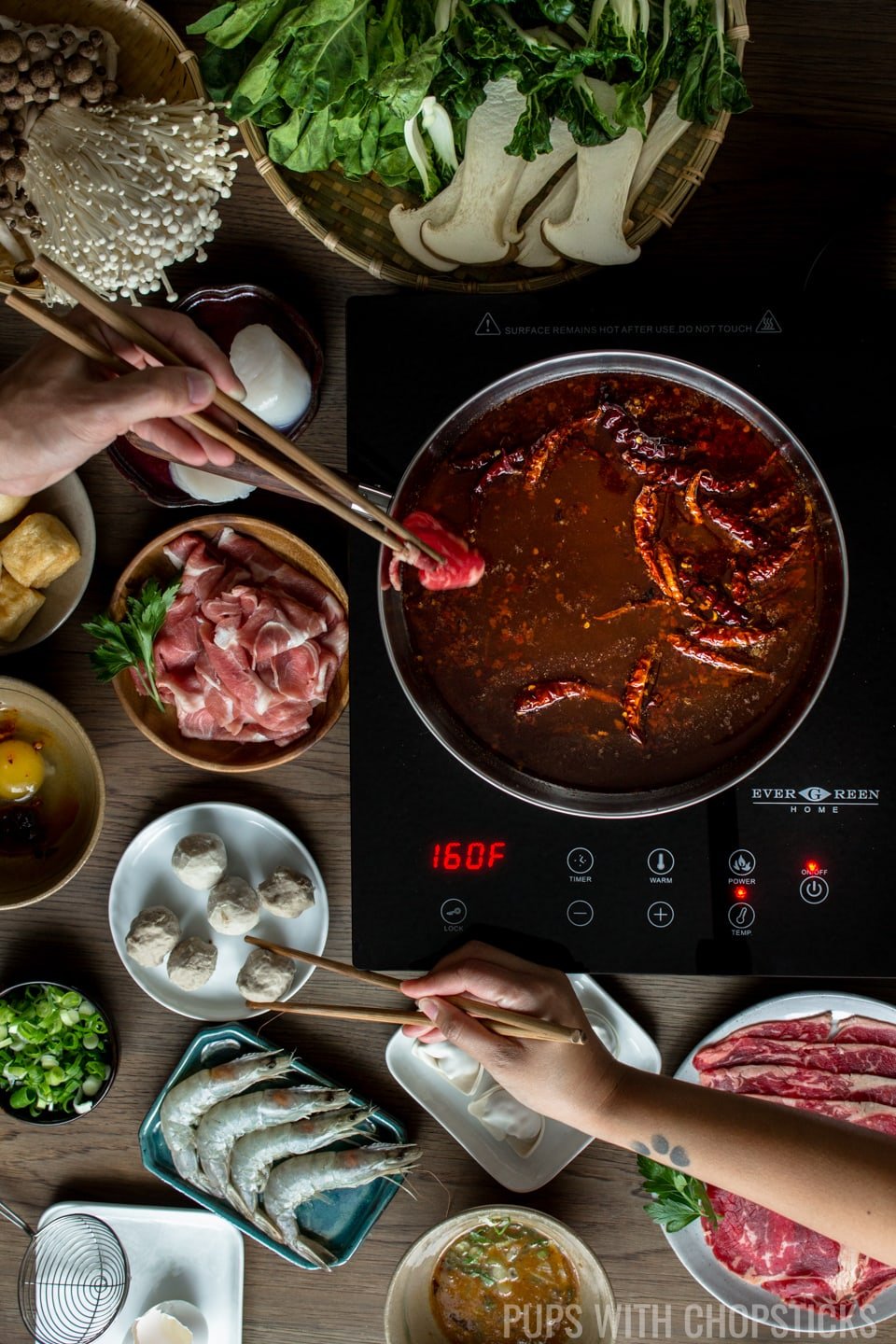 Which ingredients define Sichuan hot pot flavors?