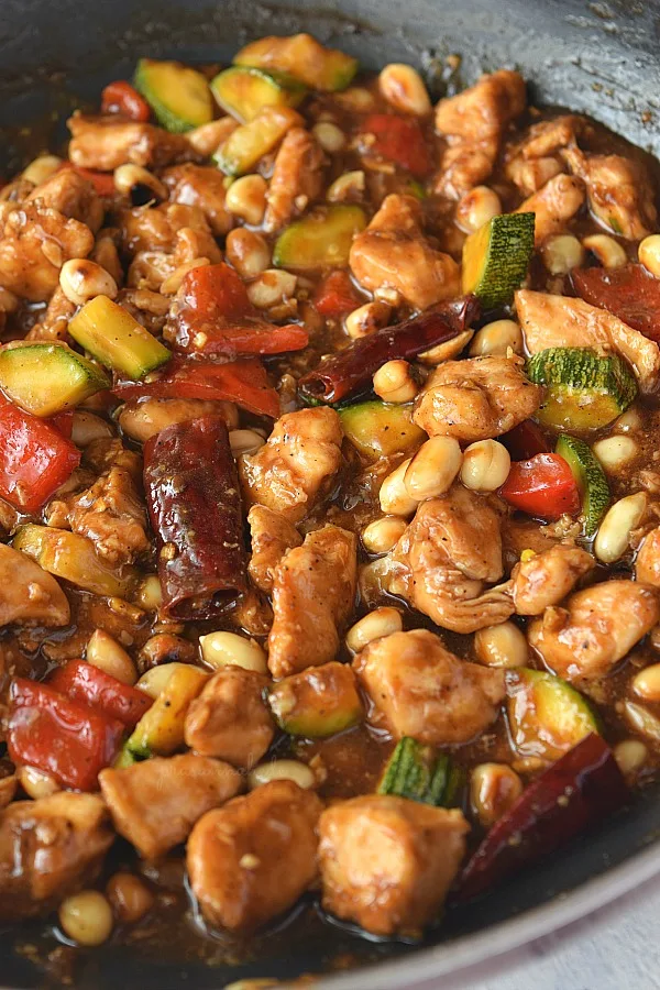 Which vegetables are best for Chinese Kung Pao chicken?