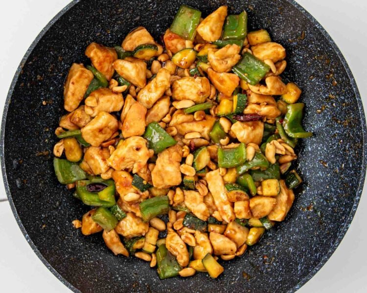 Which vegetables are best for Chinese Kung Pao chicken?