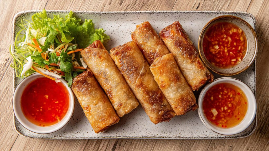 Thai fried spring rolls