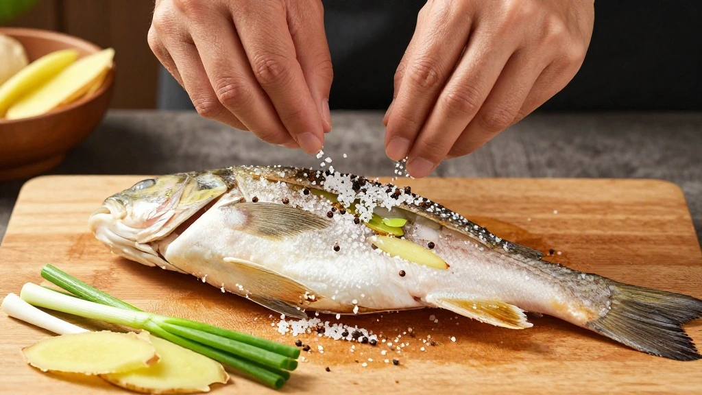 Chinese Steamed Fish (Authentic Cantonese Style) - Step 3: Season the Fish