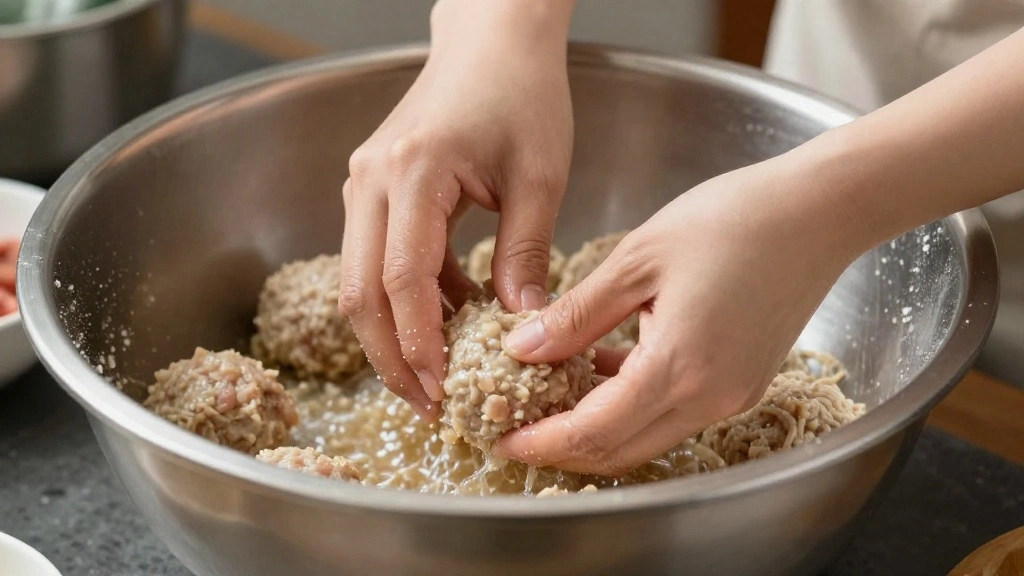 Greek Meatballs with Tzatziki Sauce (Tangy Dip) - Step 2: Mix Meatball Ingredients