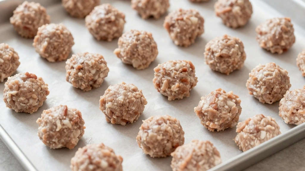 Greek Chicken Meatballs with Lemon Orzo (Citrus Bliss) - Step 3: Form Meatballs