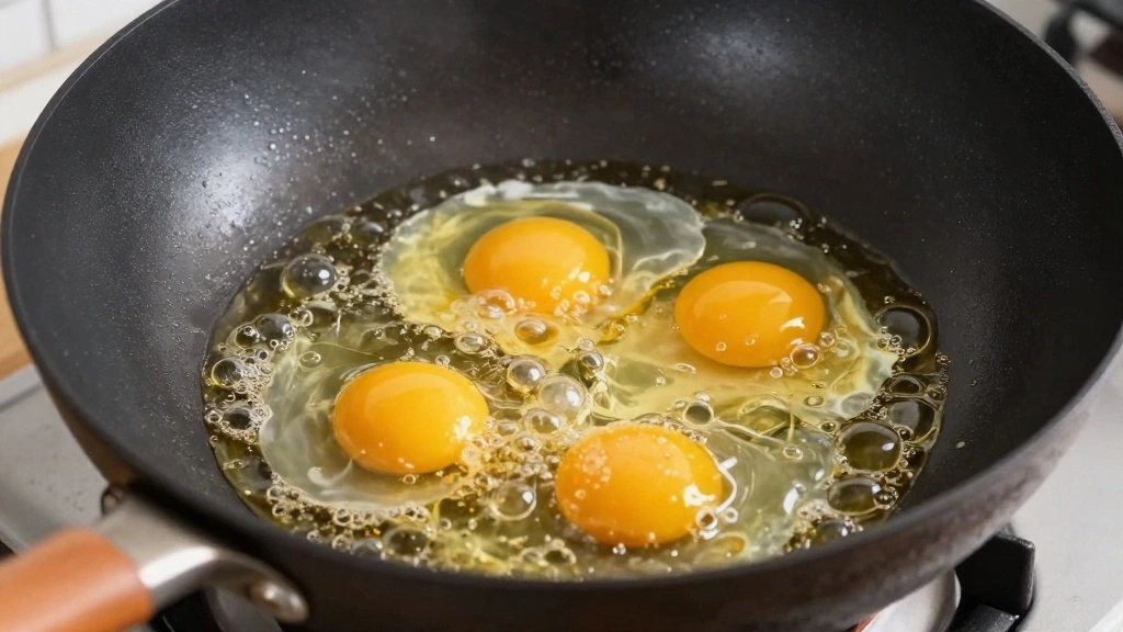 Thai Kai Jeow – Crispy Thai Omelette with Fish Sauce (Quick 10-Minute Recipe) - Step 3: Heat the Oil