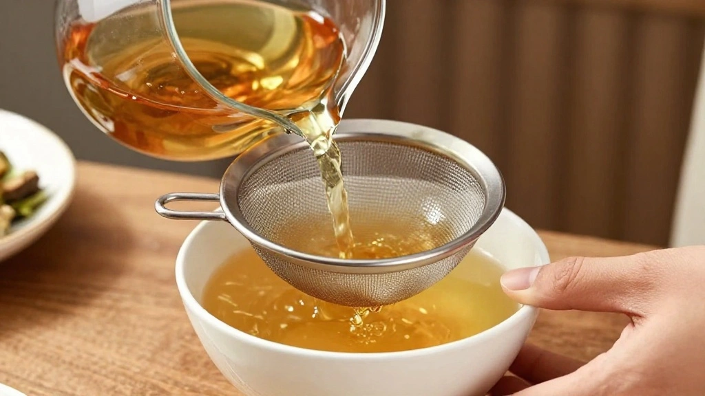 Minuman Thai Tea Recipe (Traditional & Creamy) - Step 3: Strain the Tea