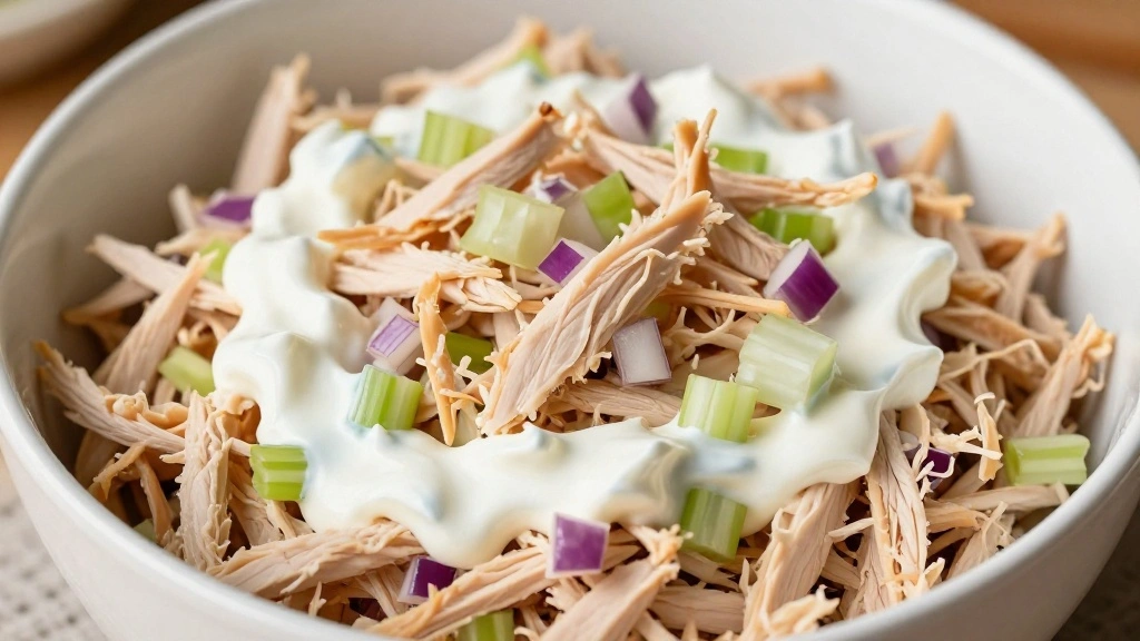 Easy Chicken Salad with Greek Yogurt (Creamy Perfection) - Step 4: Combine Ingredients