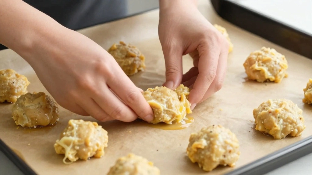 Greek Chicken Meatball Bowls (High Protein) - Step 4: Shape the Meatballs