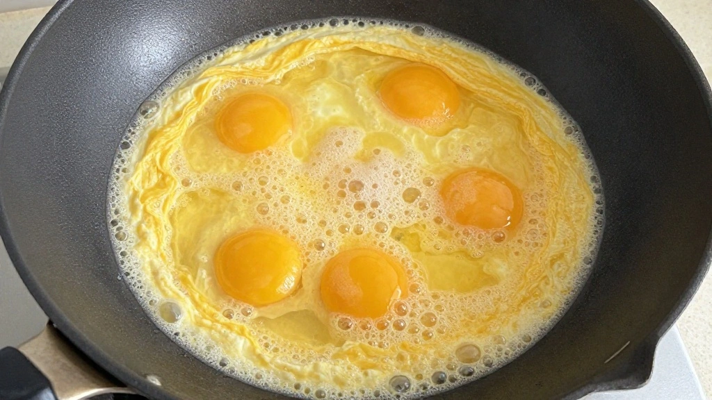 Thai Kai Jeow – Crispy Thai Omelette with Fish Sauce (Quick 10-Minute Recipe) - Step 4: Pour the Egg Mixture