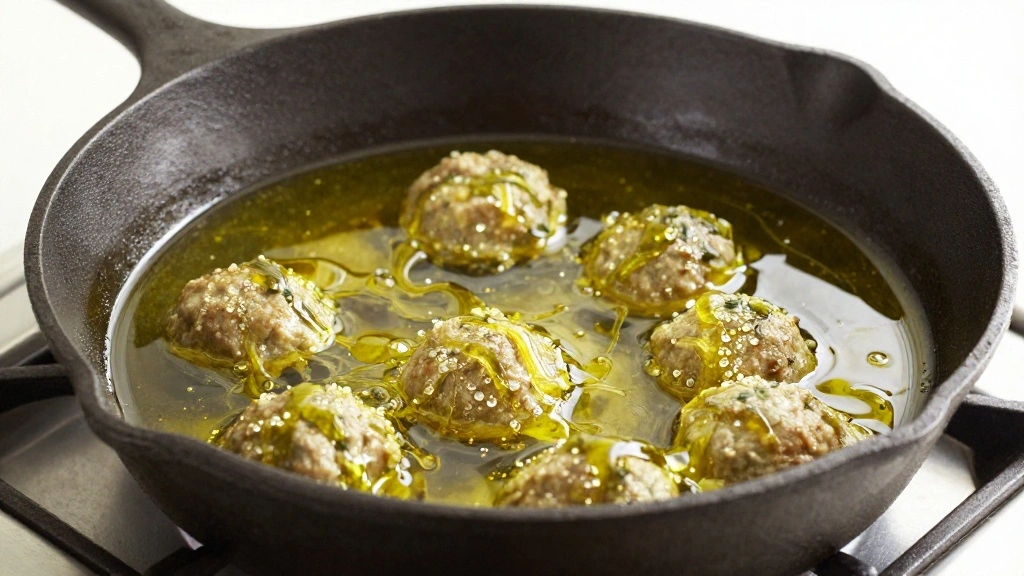Greek Lamb Meatballs (Rich & Aromatic) - Step 4: Preheat the Skillet