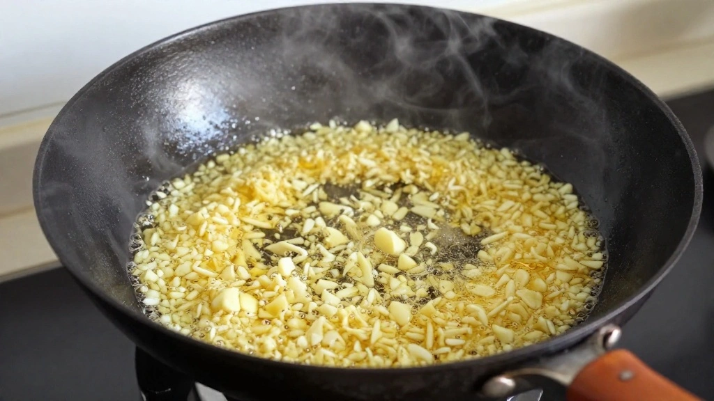Thai Drunken Noodles (Basil Heat & Garlic!) - Step 4: Sauté the Garlic