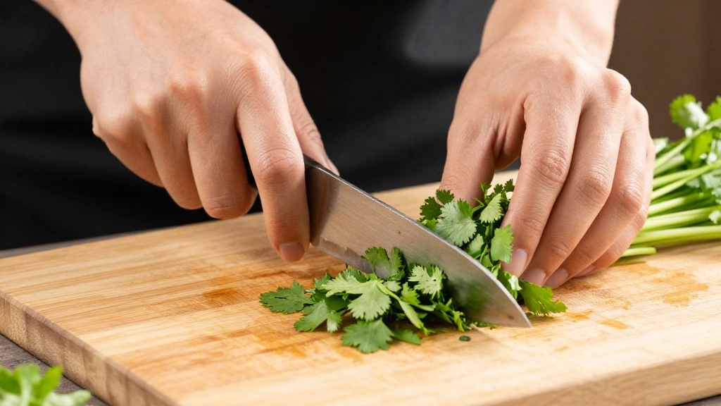 Thai Mango Salad (Sweet Heat Perfection) - Step 4: Chop the Cilantro