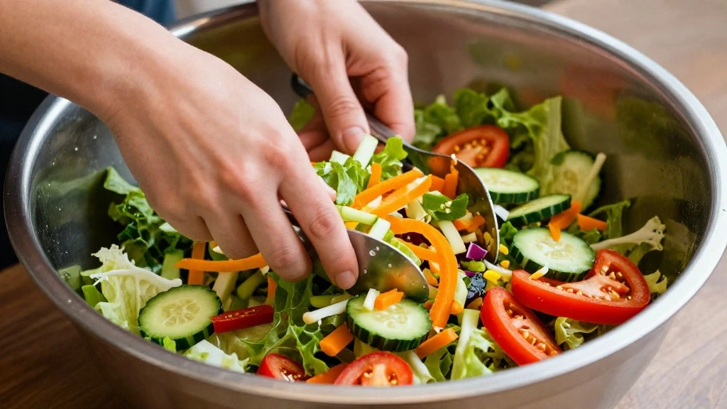 Chinese Cabbage Salad (Crispy, Tangy & Refreshing) - Step 5: Toss the Salad