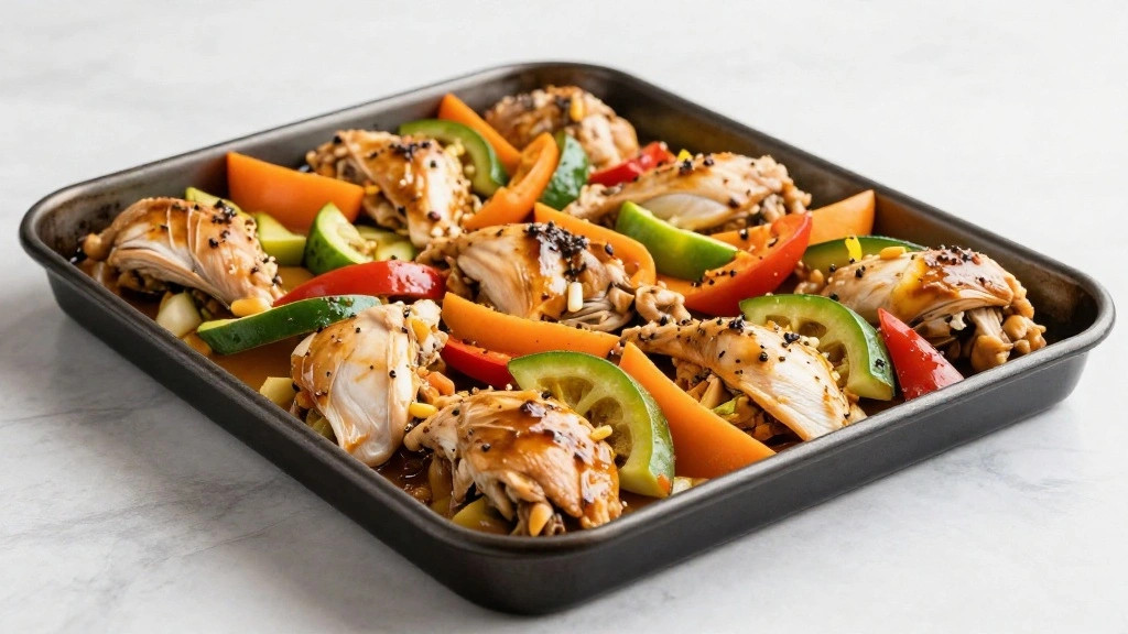 Greek Sheet Pan Chicken Dinner (Easy Cleanup) - Step 5: Arrange on Sheet Pan