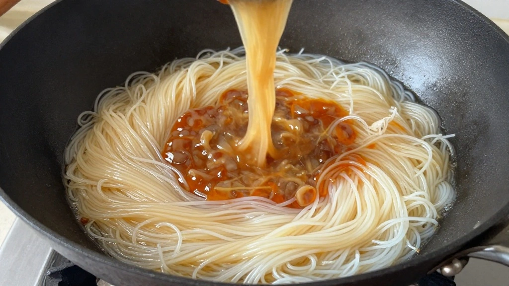 Vegetarian Pad Thai Noodles (Crispy & Flavorful) - Step 5: Stir-Fry Noodles