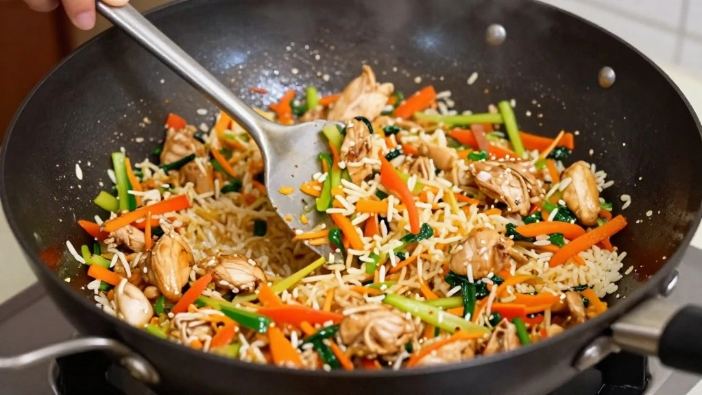 Thai Chicken Fried Rice (Ready in 15 Minutes!) - Step 5: Combine Ingredients