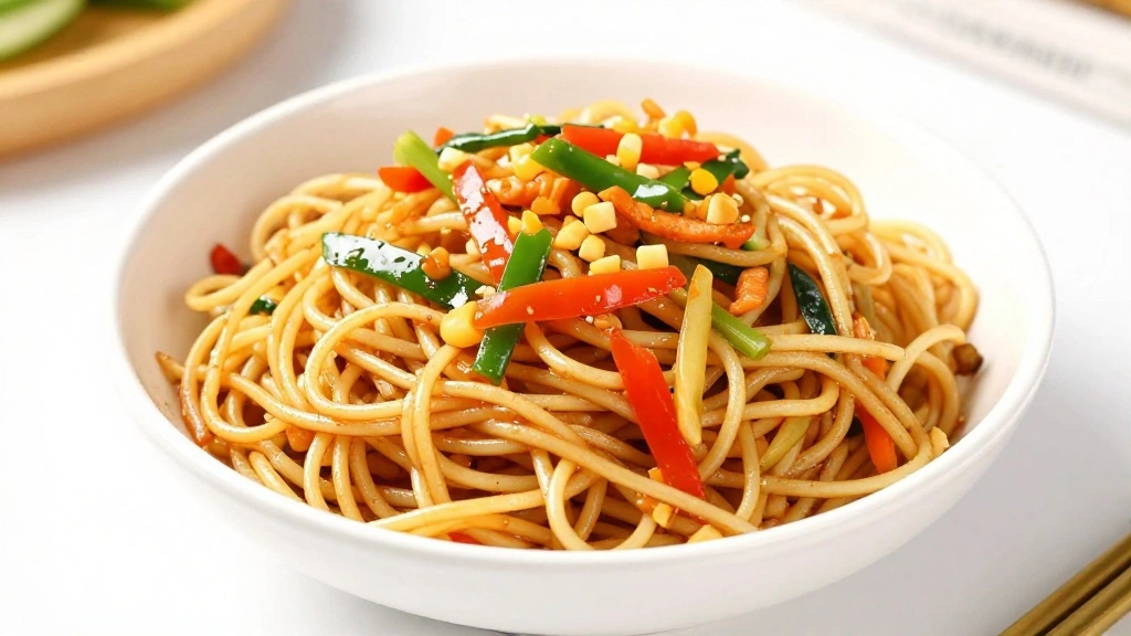 Chinese Bhel (Crispy Indo-Chinese Street Snack) - Step 6: Mix Noodles and Vegetables