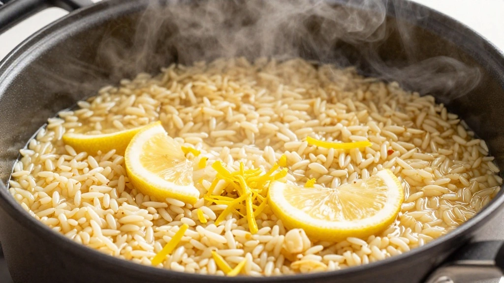 Greek Chicken Meatballs with Lemon Orzo (Citrus Bliss) - Step 6: Add Lemon Flavor
