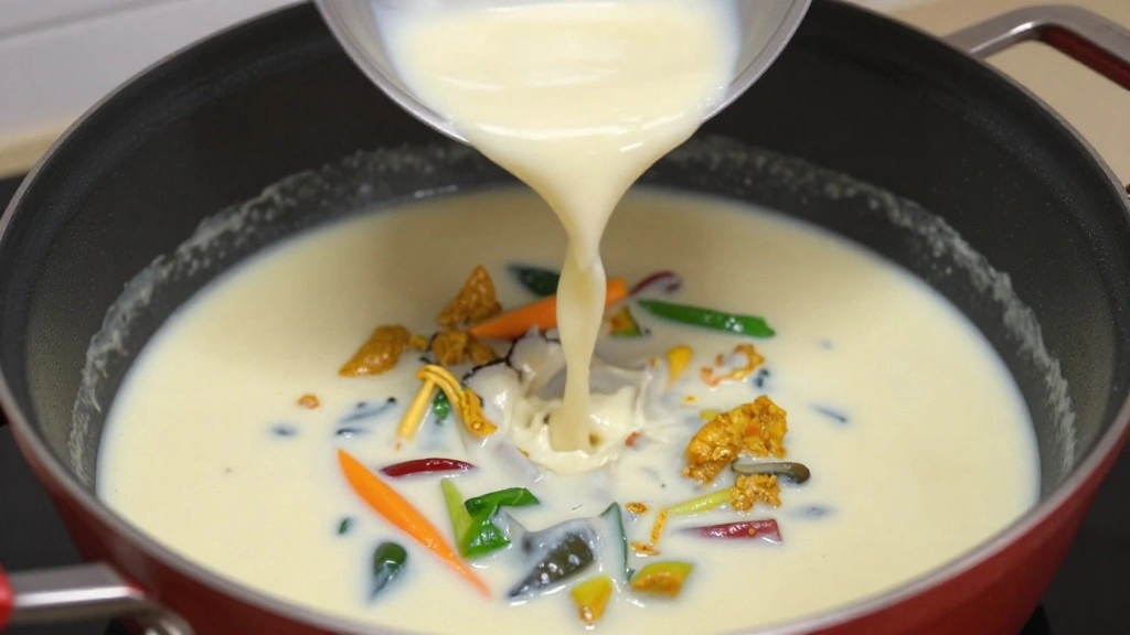 Thai Chicken Curry Soup (One-Pot Wonder) - Step 6: Pour in Coconut Milk