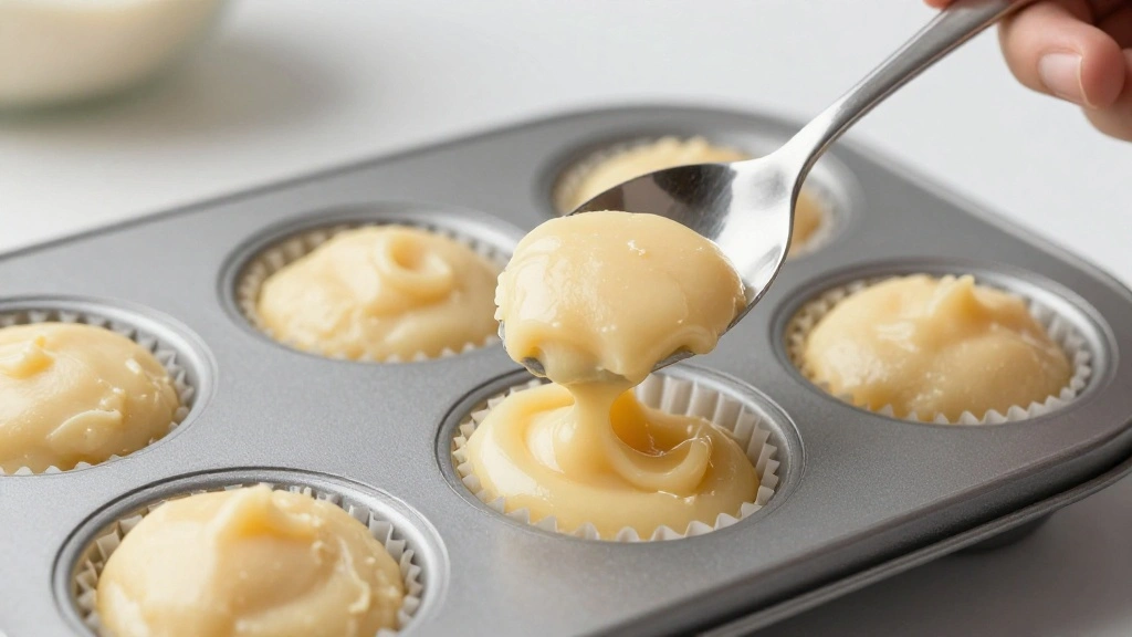 Blueberry Muffins with Greek Yogurt (Moist & Fluffy) - Step 7: Fill Muffin Cups