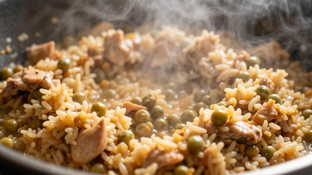 Chinese Chicken and Rice (One-Pot Comfort Dish) - Step 7: Add Peas and Finish Cooking