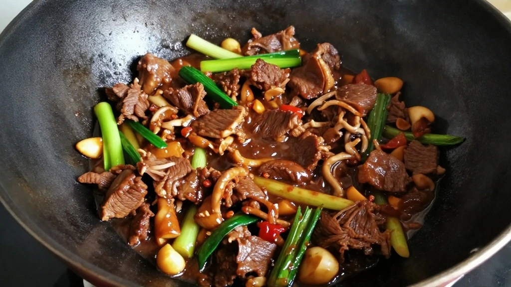 Chinese Pepper Steak (Tender Beef in Savory Sauce) - Step 7: Combine Beef and Sauce