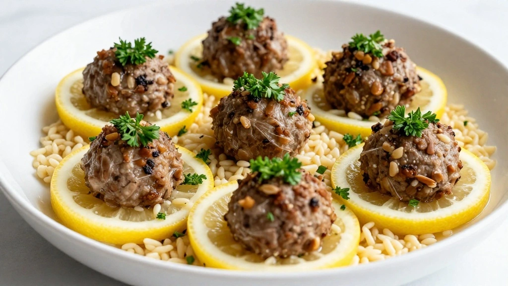 Greek Chicken Meatballs with Lemon Orzo (Citrus Bliss) - Step 7: Serve the Dish