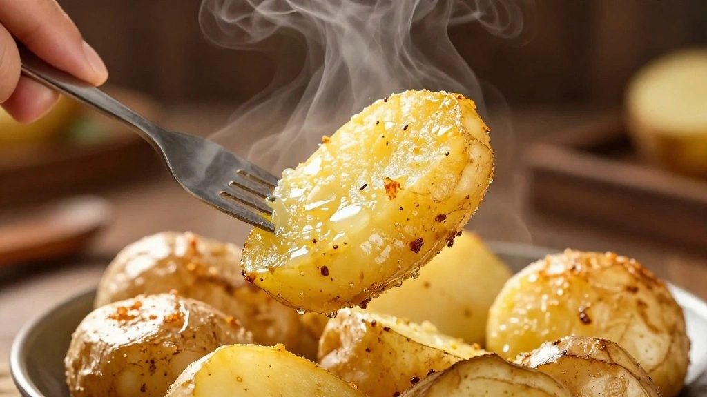 Authentic Greek Lemon Potatoes (Crispy & Golden) - Step 7: Test for Doneness