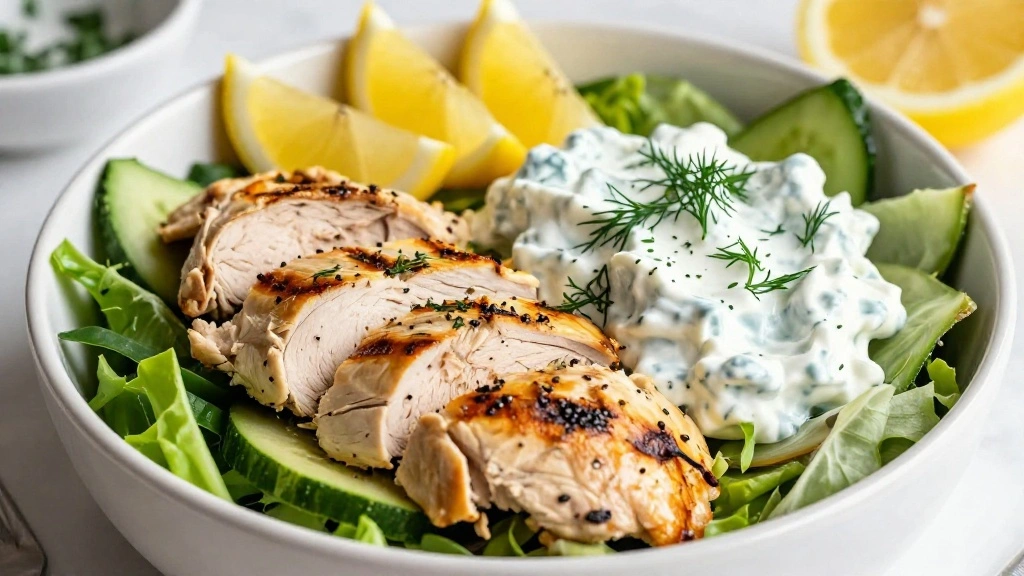 Healthy Greek Chicken Bowls (Balanced Nutrition) - Step 7: Plate the Dish